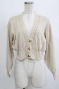 an another angelus / 飾りケーブル衿ぐりコイン釦ニットカーディガン Free IVORY H-26-02-02-052-CA-TO-NS-ZH