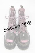 Dr.Martens （Getta Grip） / JADON MAX 8ホールブーツ UK6(約25cm) ブラックピンク H-26-02-02-1001-PU-SH-KB-ZH
