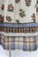 画像5: Jane Marple Dans Le Salon / Flowers of Jouy scarf Tartan check hem dress M アイボリー H-26-02-02-1031-JM-OP-AK-ZH (5)