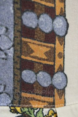 画像6: Jane Marple Dans Le Salon / Flowers of Jouy scarf Tartan check hem dress M アイボリー H-26-02-02-1031-JM-OP-AK-ZH