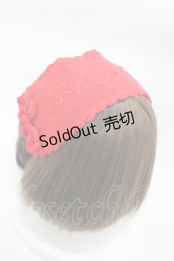 画像2: MILK / ロゴニットヘッドドレス  レッド H-26-02-02-1004-ML-AC-KB-ZH
