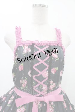 画像4: Emily Temple cute / フリルROSEキャミソールドレス M ブラック H-26-02-02-1034-ET-OP-KB-ZH