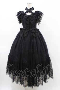 画像1: Triple fortune / レースコルセットジャンパースカート  ブラック H-26-02-02-1035-EL-OP-KB-ZH