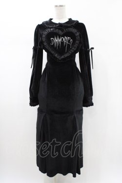 画像1: DimMoire / Gothicハートロングドレス  ブラック H-26-02-02-1036-0-OP-KB-ZH