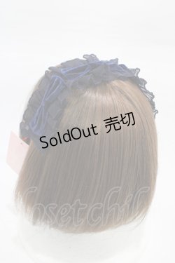 画像2: Melody BasKet / ご令嬢のチュールフリルヘアクリップ  ネイビー H-26-02-02-1005-LO-AC-KB-ZH