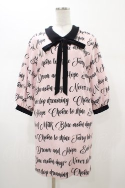 画像1: MILK / Me Timeワンピース  ピンク×ブラック H-26-02-02-1044-ML-OP-KB-ZH