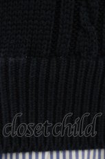 画像3: Jane Marple Dans Le Salon / Tilden vest and stripe trompe-l'oeil dress M ネイビー×ブルー H-26-02-02-1046-JM-OP-AK-ZH (3)