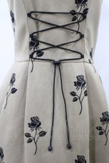画像3: MILK / Rose Jacquardジャンパースカート  ベージュベース H-26-02-02-1051-ML-OP-KB-ZT030 (3)