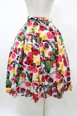 画像2: HELL BUNNY / Mexico 50’s Skirt M サックス H-26-02-02-1053-PU-SK-KB-ZH