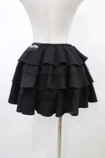 画像2: DimMoire / ガーター風フリルスカート  ブラック H-26-02-02-1055-0-SK-KB-ZH (2)
