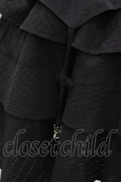 画像3: DimMoire / ガーター風フリルスカート  ブラック H-26-02-02-1055-0-SK-KB-ZH