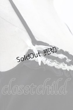 画像3: Deorart / フリルキャミソール  ブラック×ホワイト H-26-02-02-1057-PU-TO-KB-ZH