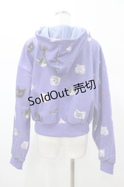 画像2: LAND by MILKBOY / CAT BUNCH HOODIES  パープル H-26-02-02-1059-MB-TO-KB-ZH