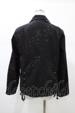 画像2: momo / 桜プリントジャケット  ブラック H-26-02-02-1062-0-JA-KB-ZH