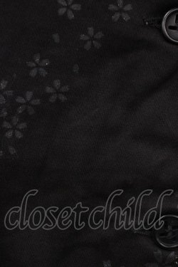 画像3: momo / 桜プリントジャケット  ブラック H-26-02-02-1062-0-JA-KB-ZH