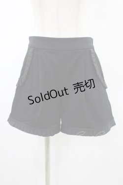 画像1: abilletage / フリルショートパンツ  ブラック H-26-02-02-1015-GO-PA-KB-ZH