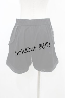 画像2: abilletage / フリルショートパンツ  ブラック H-26-02-02-1015-GO-PA-KB-ZH