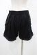 画像2: abilletage / フリルショートパンツ  ブラック H-26-02-02-1015-GO-PA-KB-ZH (2)