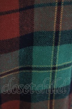 画像3: Jane Marple / ウールタータンパンツ M グリーン×ブラウン H-26-02-02-1016-JM-PA-AK-ZH