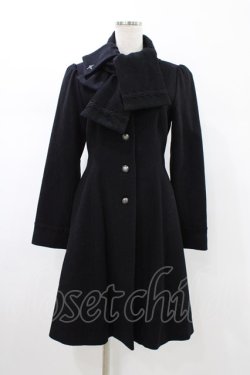 画像1: Moi-meme-Moitie / ツインタイコート 2 ブラック H-26-02-02-1019-MO-CO-KB-ZH