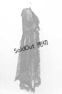 画像3: Triple fortune / レースオーバードレス  ブラック H-26-02-02-1022-EL-OP-KB-ZH