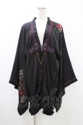Ozz oneste / 着物風羽織  黒 H-26-02-02-1023-OO-JA-KB-ZH
