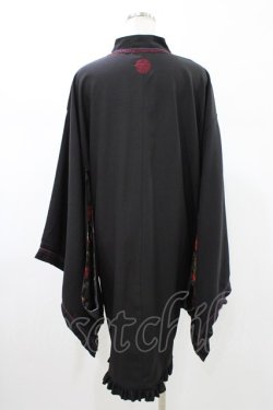 画像2: Ozz oneste / 着物風羽織  黒 H-26-02-02-1023-OO-JA-KB-ZH