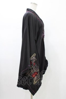 画像3: Ozz oneste / 着物風羽織  黒 H-26-02-02-1023-OO-JA-KB-ZH