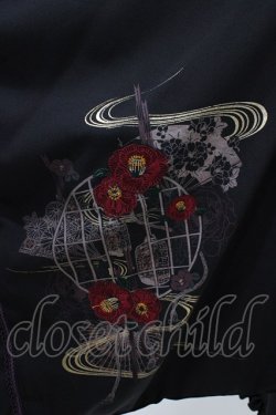 画像4: Ozz oneste / 着物風羽織  黒 H-26-02-02-1023-OO-JA-KB-ZH