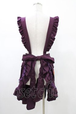 画像2: Ozz oneste / 椿刺繍タブリエ  パープル H-26-02-02-1024-OO-OP-KB-ZH