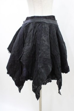 画像3: FRILL / ダメージレイヤードスカート  ブラック H-26-02-02-1025-HN-SK-KB-ZH