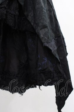 画像4: FRILL / ダメージレイヤードスカート  ブラック H-26-02-02-1025-HN-SK-KB-ZH