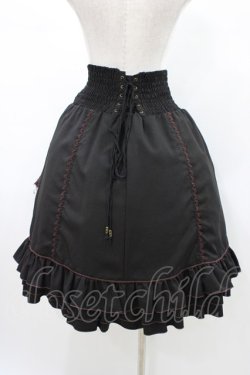 画像2: Ozz oneste / タッセルチャーム付刺繍スカート  黒 H-26-02-02-1026-OO-SK-KB-ZH