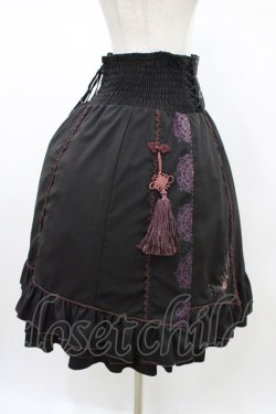 画像3: Ozz oneste / タッセルチャーム付刺繍スカート  黒 H-26-02-02-1026-OO-SK-KB-ZH