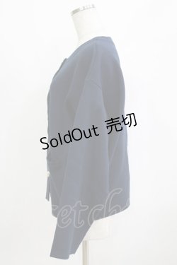 画像2: an another angelus / ゴールド釦コクーンニットカーディガン Free NAVY H-26-02-02-058-CA-TO-NS-ZH