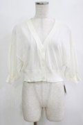 F&A / レーシーカット釦ドルマンニットカーディガン Free OFF WHITE H-26-02-02-060-LO-TO-NS-ZH