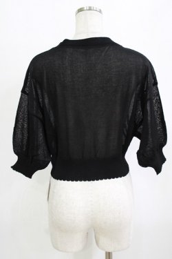 画像3: F&A / レーシーカット釦ドルマンニットカーディガン Free BLACK H-26-02-02-061-LO-TO-NS-ZH