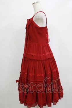 画像2: Dawn & Morning Dew（海外ロリータブランド） / フリルジャンパースカート L レッド H-26-02-02-005-PU-OP-NS-ZH
