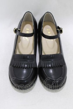 画像1: Fi.n.t / ストラップローファー S/22.5~23cm BLACK H-26-02-02-064-CA-SH-NS-ZH