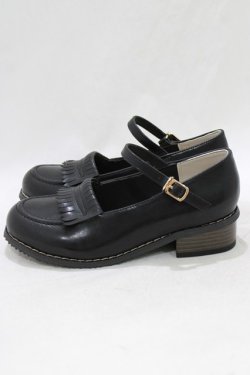 画像2: Fi.n.t / ストラップローファー S/22.5~23cm BLACK H-26-02-02-064-CA-SH-NS-ZH