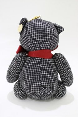 画像2: F i.n.t / オリジナルテディベアキーホルダー  ブラック/チェック H-26-02-02-066-CA-ZA-NS-ZH