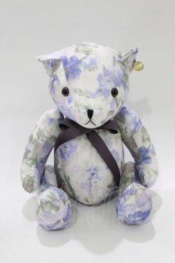 画像1: F i.n.t / オリジナルテディベア  オフ/ブルー花柄 H-26-02-02-071-CA-ZA-NS-ZH