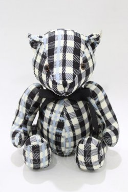 画像1: F i.n.t / オリジナルテディベア  オフ/ブラック/サックスチェック H-26-02-02-072-CA-ZA-NS-ZH