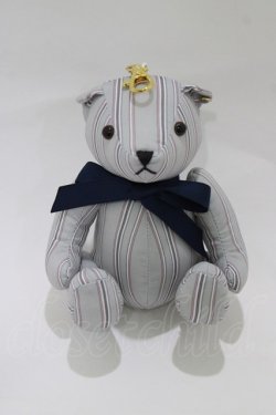 画像1: F i.n.t / オリジナルテディベアキーホルダー  ブルー/ストライプ H-26-02-02-076-CA-ZA-NS-ZH