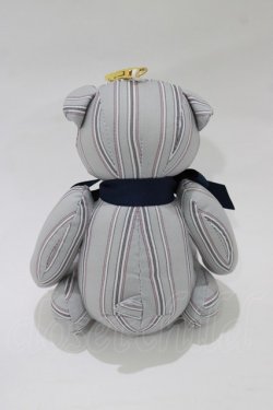 画像2: F i.n.t / オリジナルテディベアキーホルダー  ブルー/ストライプ H-26-02-02-076-CA-ZA-NS-ZH