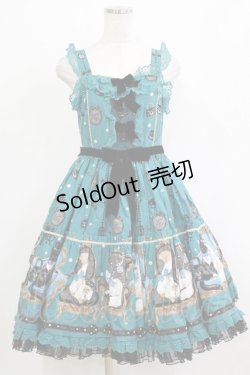 画像1: Angelic Pretty / Princess Catティアードジャンパースカート Free グリーン H-26-02-02-006-AP-OP-NS-ZH