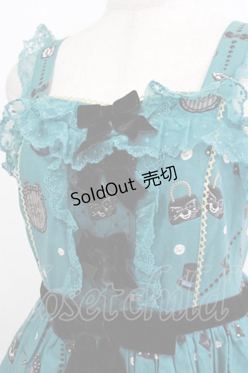画像4: Angelic Pretty / Princess Catティアードジャンパースカート Free グリーン H-26-02-02-006-AP-OP-NS-ZH (4)