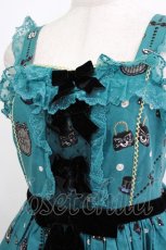 画像4: Angelic Pretty / Princess Catティアードジャンパースカート Free グリーン H-26-02-02-006-AP-OP-NS-ZH (4)