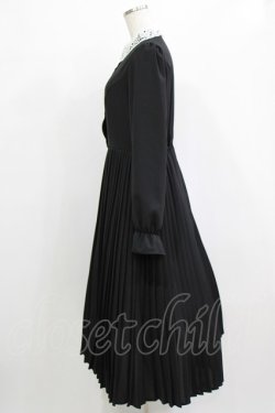 画像2: m petit by misako / AM*レースエリプリーツワンピース L ブラック H-26-02-02-008-LO-OP-NS-ZH