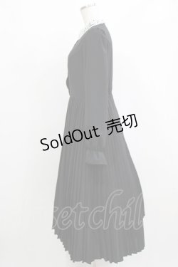 画像2: m petit by misako / AM*レースエリプリーツワンピース L ブラック H-26-02-02-008-LO-OP-NS-ZH